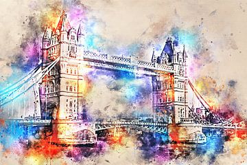 Tower Bridge - London (ohne Text) von Sharon Harthoorn