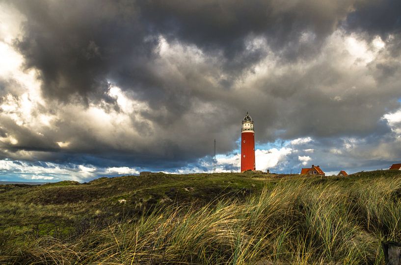 Eierland Leuchtturm und die Dünen von Texel von Ricardo Bouman Fotografie