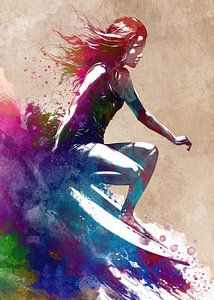 Surfer Sport Kunst #Surfer