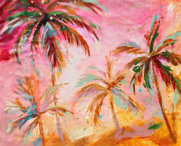 Palm Paradise II van Atelier Paint-Ing