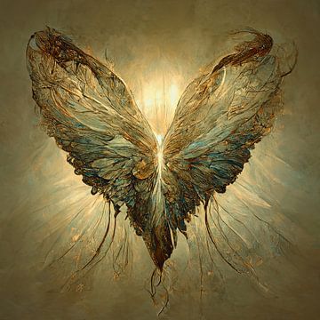 Spiritual Art. "Vlinders van liefde" Een serie van 3. van Anne Loos