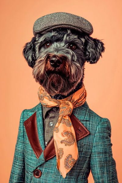 Kerry Blue Terrier by Poster Art Shop