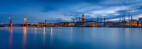 Kampen avond panorama