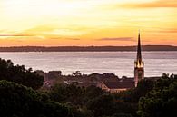 Basilique Notre-Dame in Arcachon bij avond - Frankrijk van Werner Dieterich thumbnail