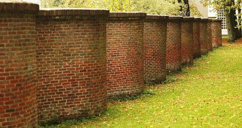 Muur, Kasteelmuur,Gras van Agnes Meijer