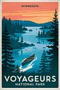 Minnesota Vintage Reisposter van Poster Art Shop thumbnail