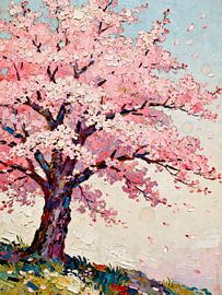 Een regen van kersenbloesems van Kristin M