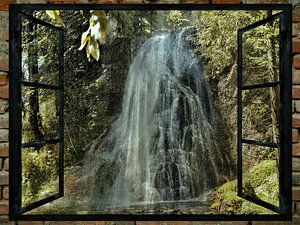 Fensterblick - Wasserfall - Golling