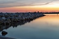 Sunset harbour by Miranda van Hulst thumbnail