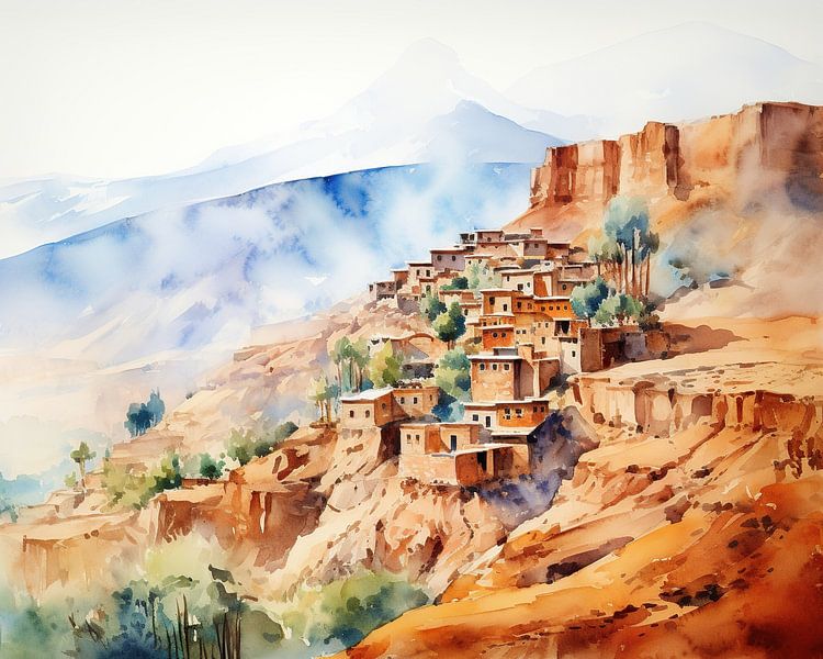 Le beau Maroc par Peinture Abstraite
