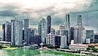 Skyline Singapore van Eduard Lamping thumbnail