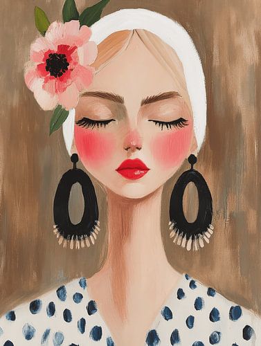 Modern portrait in soft tones by Carla Van Iersel