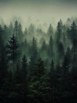 forêt brumeuse sur haroulita