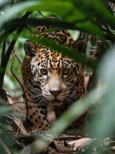 Leopard in Hiding