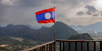 Pha Ngern Uitzichtpunt in Laos van Walter G. Allgöwer