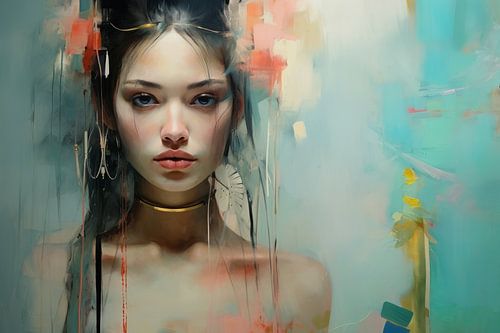 Digital art portret 