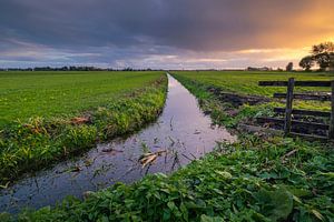 Zonsondergang op de Donk