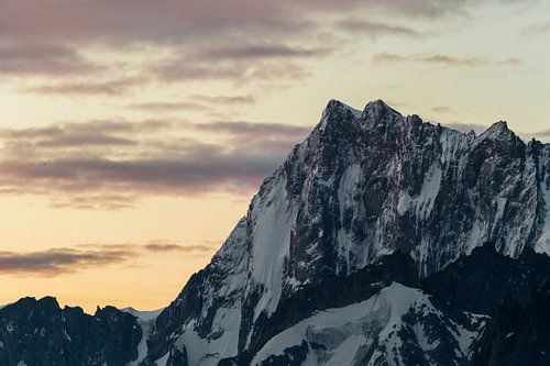 Daybreak on the Grandes Jorasses