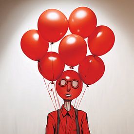 Ballonnen in de Hand van Art Lovers
