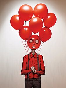 Ballons in der Hand