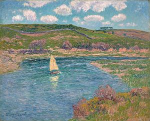 Rivière de Pont Aven, Finistère, Henry Moret