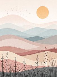 Gelassene Pastellhügel von Artistic