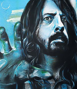 Dave Grohl painting by Jos Hoppenbrouwers