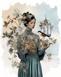 La fille aux oiseaux sur Carla Van Iersel
