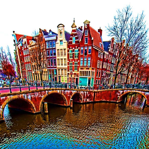 Colorful Amsterdam #115 van Theo van der Genugten
