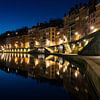 Saône by night by Steven Groothuismink