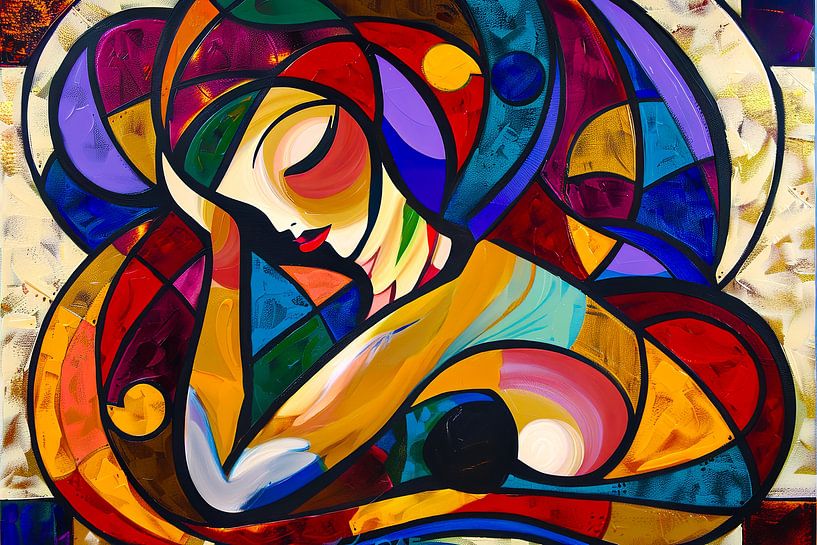 woman abstract portrait by Egon Zitter