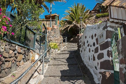 trapje in  het dorp masca