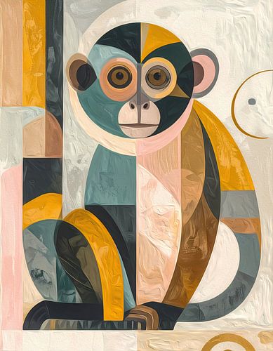 Aap in figuratieve stijl