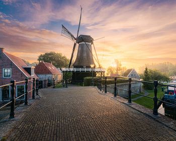 Molen de Kaai in Sloten (Friesland)