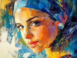 Meisje met Parel van ARTEO Schilderijen