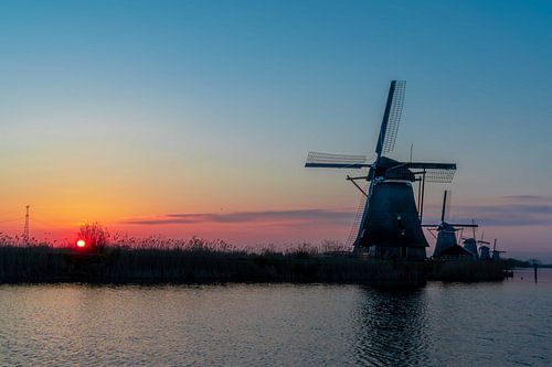 Zonsopkomst Kinderdijk