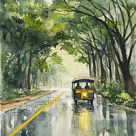 Under the green canopy by Poster Art Shop