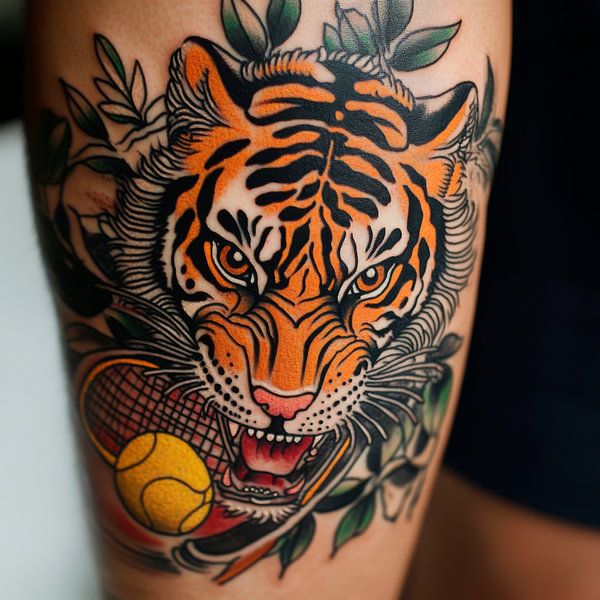Tatouage de tigre par Poster Art Shop