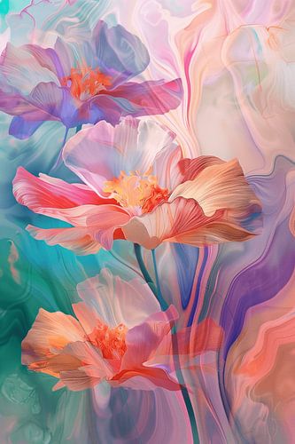 Blumen in leuchtenden Farben