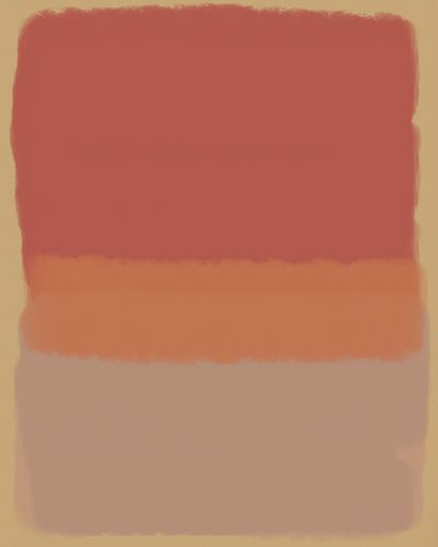 Moderne abstracte kunst in zand, terra, warm bruin en oker