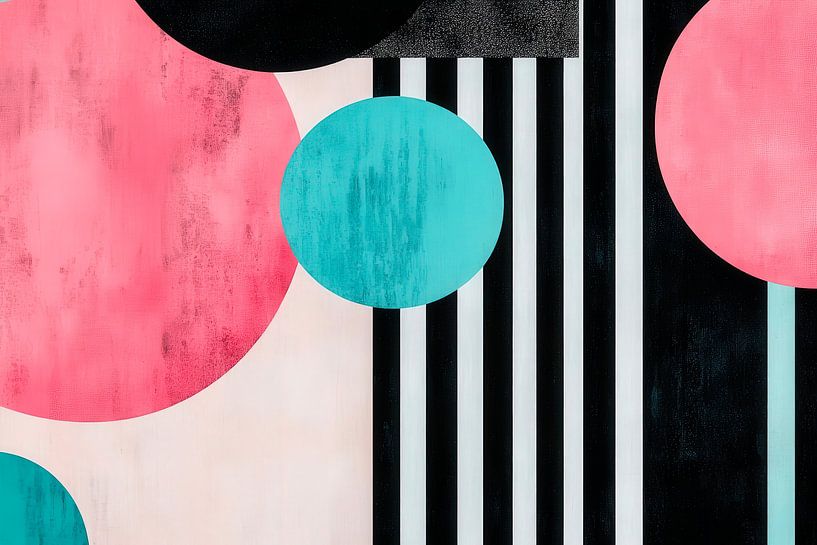 Geometric shapes in pastel colours by Poster Art Shop
