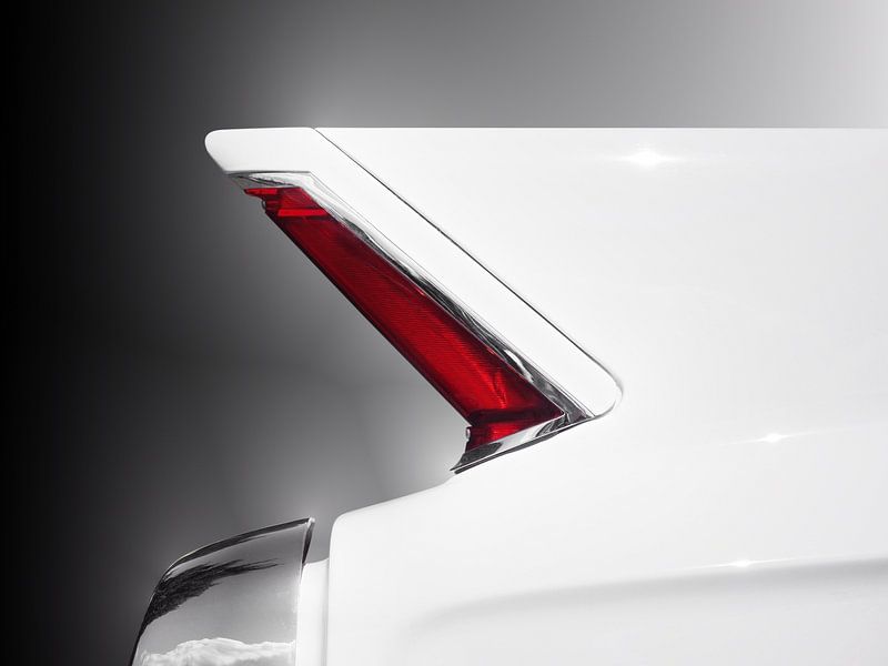 American classic car Deville 1962 tail fin abstract by Beate Gube