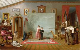 Interior with Portraits, Thomas Le Clear