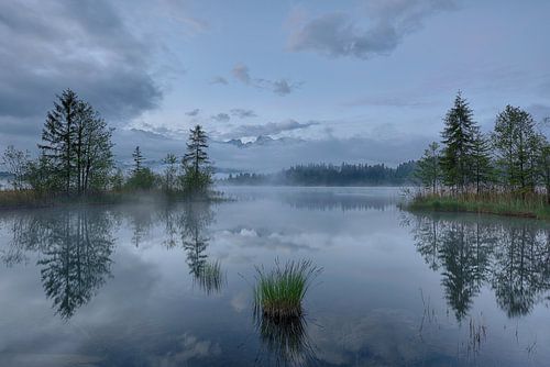 Morning fog at the Barmsee - Beautiful Bavaria