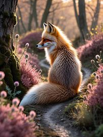 Vos in Herfstlicht van Trinkets NL ✪ Design Studio