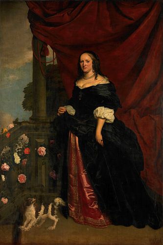 Portret van een vrouw, waarschijnlijk Sophia Anna van Pipenpoy, Gravin van Schellart, Wybrand de Geest