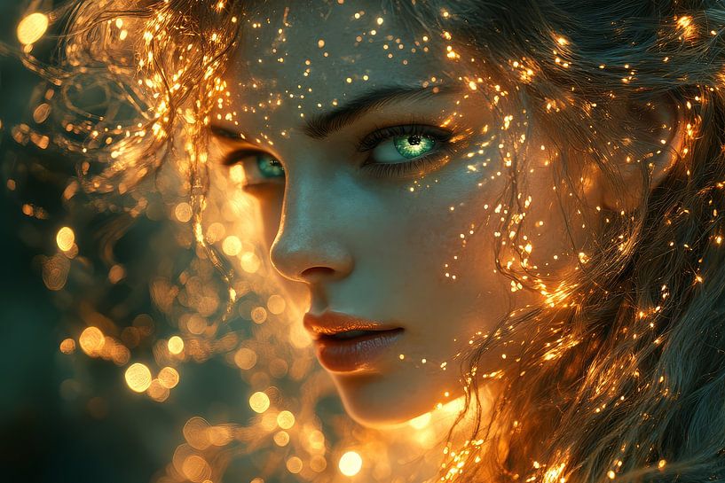 malerisches, spirituelles Bild der Frau von Egon Zitter