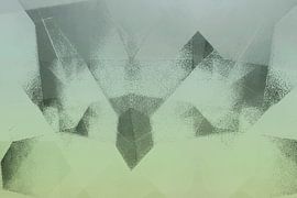 Modern geometric abstraction in green