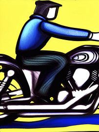 motorrijder van Renato Daub