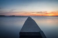 Coucher de soleil avec jetée